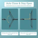 38.5" Extra Tall Dog Gate for The House - Long Large Pressure Mounted Baby Gates with Door for Stairs Doorways - Walk Through Indoor Toddler Puppy Pet Safety Gate 54.33"-57.09" Wide by Fairy Baby