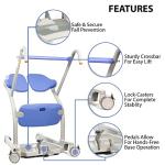 ArjoHuntleigh Sara Stedy Sit to Stand Manual Patient Lift Aid | Fully Assembled Elderly Assistance Products | Holds up to 400 Pounds | Intended for Users 4'11" - 6'6" from ArjoHuntleigh