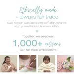 cuddle + kind Harper The Bunny Doll - Lovingly Handcrafted Dolls for Nursery Decor, Fair Trade Heirloom Quality Stuffed Animals for Girls & Boys, 1 Doll = 10 Meals by cuddle+kind