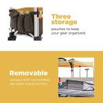 Creative Outdoors Pack and Push Ultra Compact Folding Stroller Wagon with Canopy for Camping, Beach, Park, Sporting Events, Sleek Compact Design, Brown/Tan from Creative Outdoor