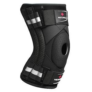 NEENCA Professional Knee Brace for Knee Pain, Medical Knee Support with Patented X-Strap Fixing System. Best for Arthritis, Meniscus Tear, Injury Recovery, Knee Pain Relief, ACL, Sports. ACE-044-3XL from NEENCA