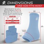Sleeve Stars Ankle Braces for Plantar Fasciitis Relief, Ankle Wrap & Ankle Support for Women & Men w/ Ankle Strap for Sprained Ankle & Heel Protectors Sleeve, Heel Brace for Heel Pain (Pair/Light Blue) by SS Sleeve Stars