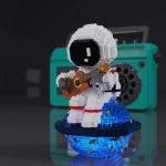 ADERIAT Guitarist Astronaut Mini Building Blocks Micro Building Kits for Teens 14+ and Adults Space Toys with Led Lighting Kit Easter Day Gifts - Compatible with Nano(1423 Pieces) from ADERIAT