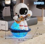 ADERIAT Guitarist Astronaut Mini Building Blocks Micro Building Kits for Teens 14+ and Adults Space Toys with Led Lighting Kit Easter Day Gifts - Compatible with Nano(1423 Pieces) from ADERIAT