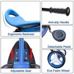 XIAPIA 4 in 1 Tricycle for Toddler Age 2-5, Folding Toddler Tricycle & Toddler Trike & Baby Balance Bike with Adjustable Seat and Detachable Pedal, Ideal Riding Toys Gift for Boys Girls by XIAPIA