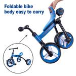 XIAPIA 4 in 1 Tricycle for Toddler Age 2-5, Folding Toddler Tricycle & Toddler Trike & Baby Balance Bike with Adjustable Seat and Detachable Pedal, Ideal Riding Toys Gift for Boys Girls by XIAPIA