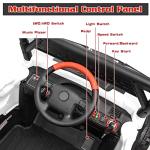 LUIBAS 24V Ride On Toys for Big Kids, 2 Seater Ride on Car with Remote Control, 4X4 Kids Electric Vehicle for Kids Age 3-8, 4WD Ride on UTV Truck w/Car Key Start, LED Light, Music, Bluetooth, White from LUIBAS