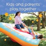 Inflatable Bullseye Balance Platform, 7Â½ âW x 7Â½â L x 2Â¼ âH Spinning Top Backyard Toy, 2-Sided Play, 300 lbs. Maximum, Ages 5 and Up from HearthSong