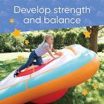 Inflatable Bullseye Balance Platform, 7Â½ âW x 7Â½â L x 2Â¼ âH Spinning Top Backyard Toy, 2-Sided Play, 300 lbs. Maximum, Ages 5 and Up from HearthSong
