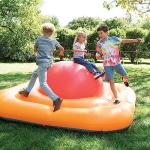 Inflatable Bullseye Balance Platform, 7Â½ âW x 7Â½â L x 2Â¼ âH Spinning Top Backyard Toy, 2-Sided Play, 300 lbs. Maximum, Ages 5 and Up from HearthSong