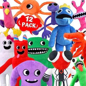 12PCS Garden of Ban Ban and Rainbow Friends Jumbo Plush, 13" Large Size Garden of Ban Ban Plushies Toys Set, Soft Monster Horror Stuffed Figure Doll for Game Fans, Kids, Gifts by NBC Customs