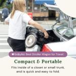 Joey Wagons for Kids, Next Generation Double Stroller | Fun & Lightweight Wagon Stroller Built with versatilty & Safety in Mind | All Terrain Kids Wagon | Beachside Blue from Joey