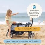 Joey Wagons for Kids, Next Generation Double Stroller | Fun & Lightweight Wagon Stroller Built with versatilty & Safety in Mind | All Terrain Kids Wagon | Beachside Blue from Joey