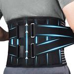 ERARROW Back Braces for Men and Women, Back Support Belt for Lower Back Pain Relief with 6 Stays, Breathable Anti-skid Lumbar Support Belt with Dual Adjustable Straps for Sciatica,Herniated Disc(L/XL) from Erarrow