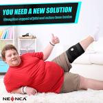 NEENCA Plus Size Knee Brace, Knee Support for Larger Legs and Bigger Thighs, Medical for Knee Pain Relief, Injury Recovery, Sports Protection. Patella Gel Pad & Side Spring Stabilizers, Single(XL-8XL) by NEENCA
