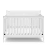 Storkcraft Alpine 5-in-1 Convertible Crib (White) â GREENGUARD Gold Certified, Converts to Toddler Bed and Full-Size Bed, Fits Standard Full-Size Crib Mattress, Adjustable Mattress Support Base from Storkcraft