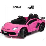 Ride On Car for Girl â Americas Toys 12V Powered Ride On Toys with Remote Control â Licensed Electric Kids Car with Butterfly Doors, Spoiler, Leather Seat, MP3 Music Compatible with Lamborghini Pink by Jiaxing Baby Car Co., Ltd.