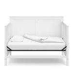 Storkcraft Alpine 5-in-1 Convertible Crib (White) â GREENGUARD Gold Certified, Converts to Toddler Bed and Full-Size Bed, Fits Standard Full-Size Crib Mattress, Adjustable Mattress Support Base from Storkcraft