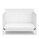 Storkcraft Alpine 5-in-1 Convertible Crib (White) â GREENGUARD Gold Certified, Converts to Toddler Bed and Full-Size Bed, Fits Standard Full-Size Crib Mattress, Adjustable Mattress Support Base from Storkcraft