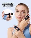 Meto Finger Splints for Trigger Finger (4 Count), Finger Brace for Straightening, Support Broken Fingers or Arthritis Relief. Trigger Finger Splint for Middle Finger, and Other Fingers (Black & Blue) by Meto Beauty