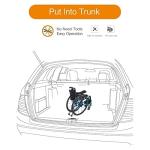 Ztimi Adult Manual Wheelchair Ultra-Light Aluminum Alloy Wheelchair All-Terrain Sports Wheelchair Folding self-propelled Manual Wheelchair (Size : Without armrests, Color : RED_38CM) by Ztimi