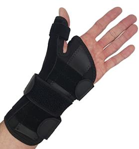 Thumb Splint & Wrist Brace - Carpal Tunnel Wrist Splint with Thumb Spica Thumb Brace. Thumb Stabilizer & Wrist Support For Tendonitis Pain, Arthritis, Trigger Thumb Fits Men or Women's Hands - SMALL/MEDIUM, LEFT from ARMSTRONG AMERIKA