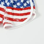 Kislio 4th of July Baby Boy Clothes American Flag Vest Tank Top Stripe Shorts Set Summer Infant Baby Boy 2Pcs Outfit from 