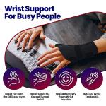 Thumb Splint & Wrist Brace - Carpal Tunnel Wrist Splint with Thumb Spica Thumb Brace. Thumb Stabilizer & Wrist Support For Tendonitis Pain, Arthritis, Trigger Thumb Fits Men or Women's Hands - SMALL/MEDIUM, LEFT from ARMSTRONG AMERIKA