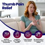 Thumb Splint & Wrist Brace - Carpal Tunnel Wrist Splint with Thumb Spica Thumb Brace. Thumb Stabilizer & Wrist Support For Tendonitis Pain, Arthritis, Trigger Thumb Fits Men or Women's Hands - SMALL/MEDIUM, LEFT from ARMSTRONG AMERIKA