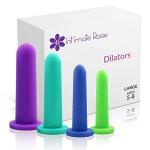 Intimate Rose Large 4-Pack Silicone Dilators for Women & Men, Sizes 5-8 from Intimate Rose