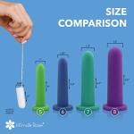 Intimate Rose Large 4-Pack Silicone Dilators for Women & Men, Sizes 5-8 from Intimate Rose
