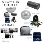 PT IN A BOX Mid Back Box Physical Therapy Rehab/Fitness All in One Kit With Video Instruction: Alleviate Back Discomfort & Improve Health with Physical Therapy Exercises Aids for Home Use from Nyack Exchange