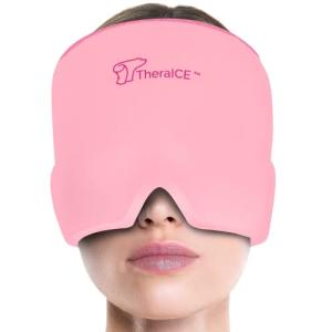 TheraICE Form Fitting Gel Ice Headache Relief Hat, Cold Therapy Headache Relief Cap/Ice Head Wrap Ice Pack Mask, Cold Compress Headache Relief Cap for Tension & Stress from TheraICE Rx