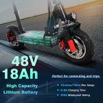 KUGOO Kirin M4Pro Electric Scooter Adults, 864WH Power, 43Miles Range, 30MPH Max Speed, 10" Off-Road Tires, Folding Commuter Electric Scooter with Seat from Shenzhen Teamgee Electronics Co.,Ltd