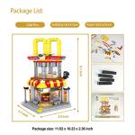LITTCO Building Blocks City Street View Building Toy 3D Toy Blocks DIY Bricks Toys Building Set Unique Home Decor, Birthday Compatible with Lego Blocks Building Set (Burger Shop) from LITTCO