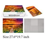 2 Pack Puzzles for Adults 1000 Pieces Hawaii Beach Sunrise and Colorful Lake at Sunset Puzzles, Nature National Parks Jigsaw Puzzles for Adults 1000 Pieces and Up by WISHDIAM