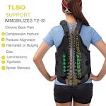 TODDOBRA TLSO Thoracic Full Back Brace for Men and Women - Universal Treat Kyphosis, Compression Fractures, Osteoporosis, Upper Spine Injuries, and Pre or Post Surgery with Hard Lumbar Support by TODDOBRA