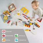 LITTCO Building Blocks City Street View Building Toy 3D Toy Blocks DIY Bricks Toys Building Set Unique Home Decor, Birthday Compatible with Lego Blocks Building Set (Burger Shop) from LITTCO