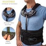 TODDOBRA TLSO Thoracic Full Back Brace for Men and Women - Universal Treat Kyphosis, Compression Fractures, Osteoporosis, Upper Spine Injuries, and Pre or Post Surgery with Hard Lumbar Support by TODDOBRA