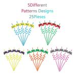 25 Video Game Straws Party Supplies with 2 Cleaning Brush for Video Game Party Supplies Favors from Acatle