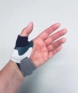 BSOS Orthopedic 105100 CMC Thumb Brace + Undersleeve- CMC Thumb Ring for Relief of Osteoarthritis Pain, Arthritis, CMC Joint Pain. Stabilizes Thumb CMC Joint Without Limiting Hand Function. Medical Grade, Made in Germany, Orthopedic (Small, Left) by BSOS 