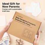 Baby Hand and Footprint Kit - Baby Footprint Kit - Baby Keepsake - Baby Shower Gifts for Mom - Baby Picture Frame for Baby Registry Boys,Girls (Alpine White) by KeaBabies