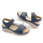 JABASIC Women Comfortable Sandals Orthotic Walking Sandals Orthopedic Arch Support Sandals (9M,Navy) by 