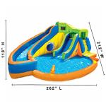Banzai Pipeline Twist Kids Inflatable Outdoor Backyard Waterpark Activity Pool Play Center with Slides, Climbing Wall, Water Cannons, and Clubhouse by Banzai