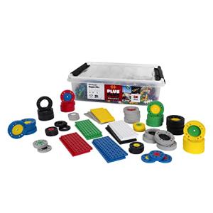 PLUS PLUS - GO! Educational Tub Wheel Mix - 2,600 Pieces / 15 Chassis / 24 Wheels / 36 Big Wheels - Construction Building Stem / Steam Toy, Kids Mini Puzzle Blocks from Plus-Plus