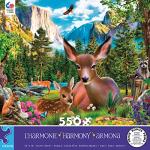 Ceaco - Harmony Collection - Deer Harmony - 550 Piece Jigsaw Puzzle by Ceaco