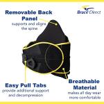 Brace Direct LSO Back Brace for Lower Back Pain - Pain Relief from Herniated, Bulging, Slipped Disc, Fractures- Lower Back Support Belt for Men and Women from Brace Direct