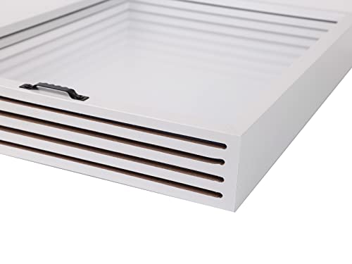 Family Handprint Kit, DIY Craft Keepsake Wooden Frame, Endless Gift Set, Non-Toxic Paints, Transparent Sheets (White) from CHEERY CHEERS