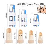 Sopito Finger Splint, 7PCS Finger Support Brace Finger Stabilizer for Broken Fingers Straightening Arthritis Knuckle Immobilizationï¼Blue from Sopito