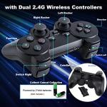 Wireless retro game console,retro game stick,nostalgia stick game,4K HDMI Output,Plug and Play Video Game Stick Built in 10000+ Games,9 Classic Emulators, with Dual 2.4G Wireless Controllers(64G) by Gxegauy